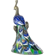 Pemberly Row 1-Light Resin & Art Glass Accent Lamp in Bronze/Blue
