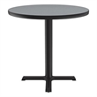 Pemberly Row Commercial Wood top Cafe and Breakroom Table - Gray Granite