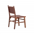 Pemberly Row Contemporary Wood Dining Chairs in Brown (Set of 2)