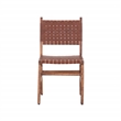 Pemberly Row Contemporary Wood Dining Chairs in Brown (Set of 2)