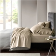 Pemberly Row 800 Thread Count Cotton Blend Sateen Sheet Set in Khaki