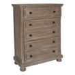 Pemberly Row Modern Solid Wood Engineered Wood Chest in Pewter