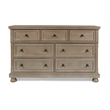Pemberly Row Modern Solid Wood Engineered Wood Dresser in Pewter