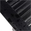 Pemberly Row Traditional Cedar Wood Folding Adirondack Chair in Black