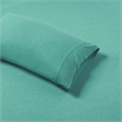 Pemberly Row Cotton Blend Jersey Knit All Season Sheet Set in Aqua Full