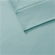 Pemberly Row 800 Thread Count Cotton Blend Sateen Sheet Set in Aqua King