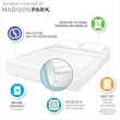 Pemberly Row 800 Thread Count Cotton Blend Sateen Sheet Set in Aqua King