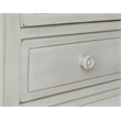 Pemberly Row Antiqued Carved Transitional Wood Chest with 2 Drawers in White
