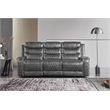 Pemberly Row 2-Piece Upholstered Manual Reclining Sofa Set in Gray