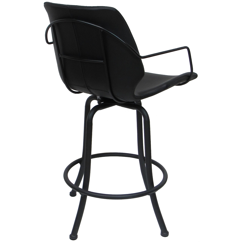 Pemberly Row Swivel Extra Tall Metal Bar Stool 34