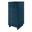 Pemberly Row Modern Tall & Narrow Engineered Wood Dresser in Blue