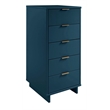 Pemberly Row Modern Tall & Narrow Engineered Wood Dresser in Blue