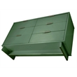 Pemberly Row Modern Engineered Wood Double Dresser in Sage Green