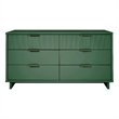 Pemberly Row Modern Engineered Wood Double Dresser in Sage Green