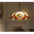 Pemberly Row 2-Light Glass Hanging Pendant Fixture in Multi-Color