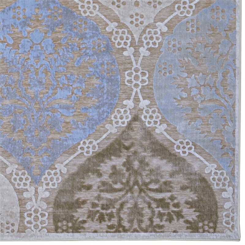 Pemberly Row Chenille Vintage Polyester Hi-Lo 6'6