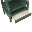 Pemberly Row Modern Vintage Green Wood 1-drawer Storage Nightstand