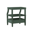 Pemberly Row Modern Vintage Green Wood 1-drawer Storage Nightstand