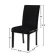 Pemberly Row 5-Pc Faux Marble/Wood Dining Set with 4 Chair-Black