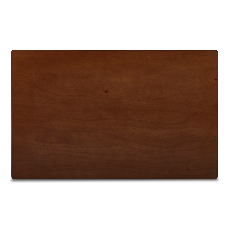 Pemberly Row Modern Rectangle Wood Dining Table in Walnut Brown