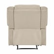 Pemberly Row Modern / Contemporary Fabric Manual Recliner in Oatmeal