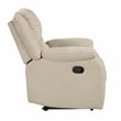Pemberly Row Modern / Contemporary Fabric Manual Recliner in Oatmeal