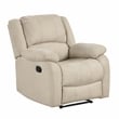 Pemberly Row Modern / Contemporary Fabric Manual Recliner in Oatmeal