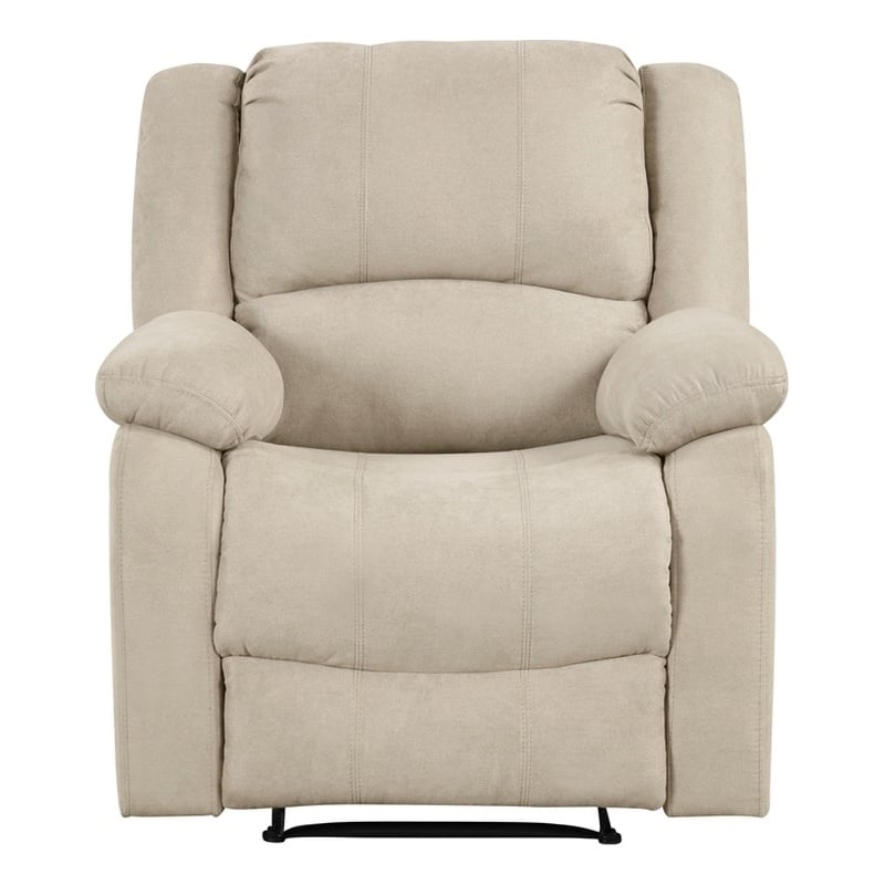 Pemberly Row Modern / Contemporary Fabric Manual Recliner in Oatmeal