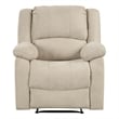 Pemberly Row Modern / Contemporary Fabric Manual Recliner in Oatmeal