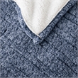 Pemberly Row Modern / Contemporary Fabric Heated Throw in Blue