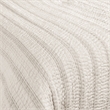 Pemberly Row Contemporary Cotton Linen Eggshell Beige Queen Quilt