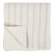 Pemberly Row Contemporary Cotton Linen Eggshell Beige Queen Quilt