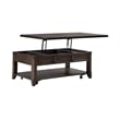 Pemberly Row Modern / Contemporary Lift Top Cocktail Table in Brown