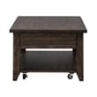 Pemberly Row Modern / Contemporary Lift Top Cocktail Table in Brown