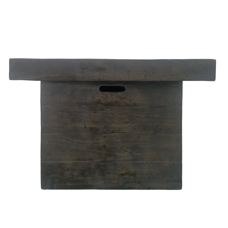 Pemberly Row Smokeless Propane Gas Fire Pit - Fireplace for Outdoor - Espresso
