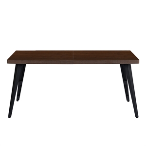 Pemberly Row Modern / Contemporary 63&quot Dining Table-Dark Brown