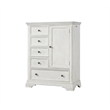 Pemberly Row Modern / Contemporary Wood Chifferobe Brushed White