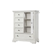 Pemberly Row Modern / Contemporary Wood Chifferobe Brushed White