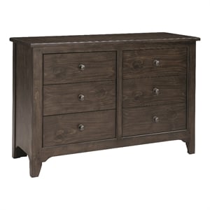 Pemberly Row Modern / Contemporary 6-Drawer Dresser River Rock
