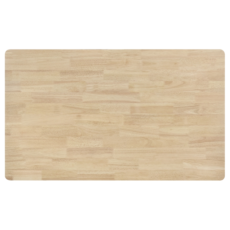 Pemberly Row Rectangular Mid-Century Wood Dining Table White Washed