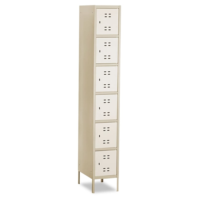 Pemberly Row Modern / Contemporary Metal Box Locker in TanFinish