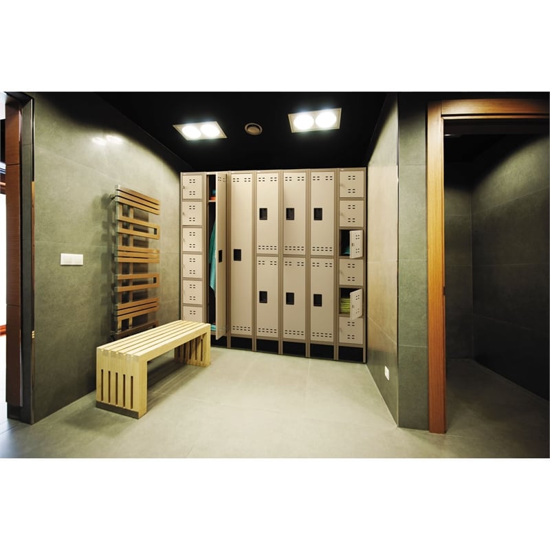 Pemberly Row Modern / Contemporary Metal Box Locker in TanFinish