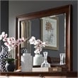 Pemberly Row Modern / Contemporary Wood Cherry Dresser & Mirror