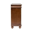 Pemberly Row Modern / Contemporary Wood Cherry Dresser & Mirror