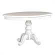 Pemberly Row Modern / Contemporary White 5 Piece Pedestal Table Set