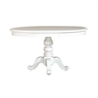 Pemberly Row Modern / Contemporary White 5 Piece Pedestal Table Set