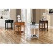 Pemberly Row Modern / Contemporary End Table in White Wood Finish