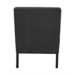 Pemberly Row Modern / Contemporary Padded Seat Accent Chair in Charcoal