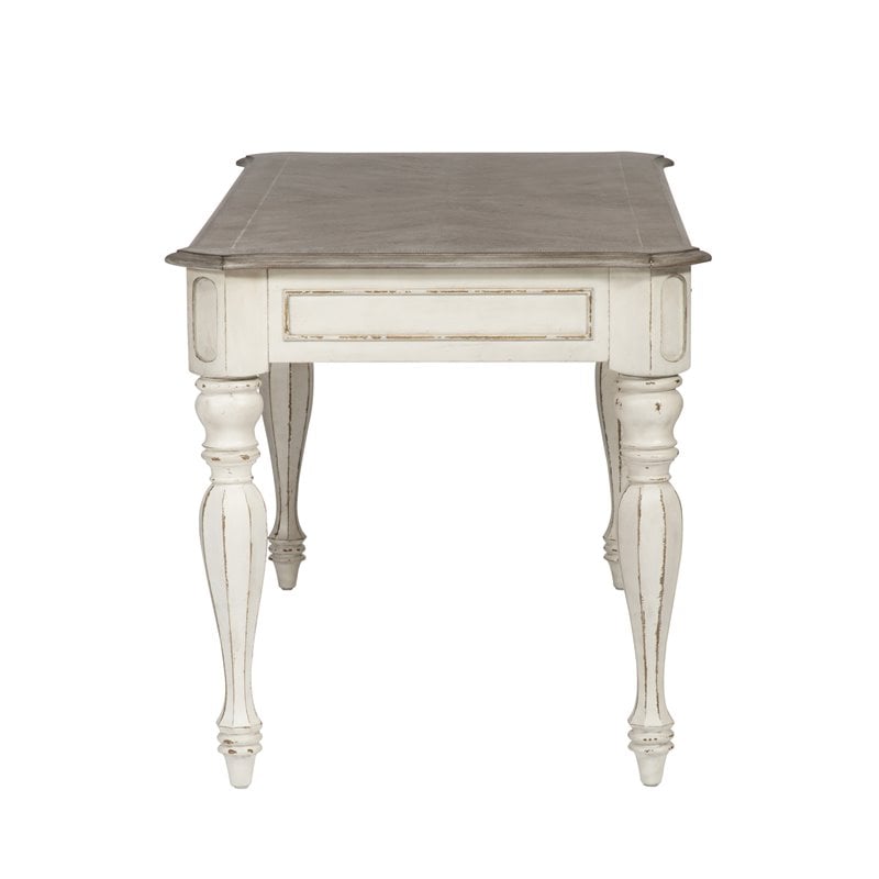 Pemberly Row Modern / Contemporary Elegant White Writing Desk