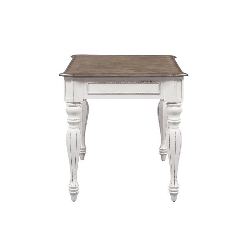 Pemberly Row Modern / Contemporary Elegant White Writing Desk